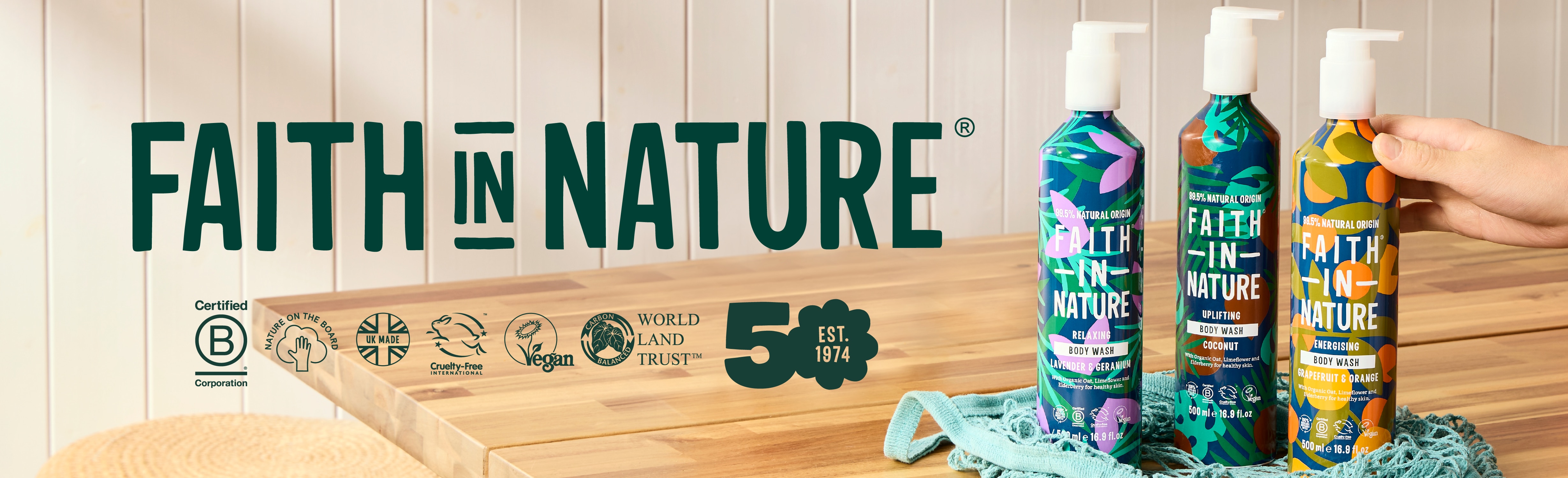 Faith in nature product shot